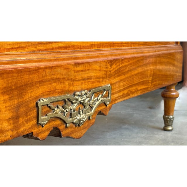 1920s French Neoclassical Burl Maple Full Size Bed Frame For Sale In Miami - Image 6 of 18