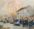 After Georges Bertin Scott, The Automobile During the War, 1890s, Oil on Canvas For Sale - Image 7 of 9
