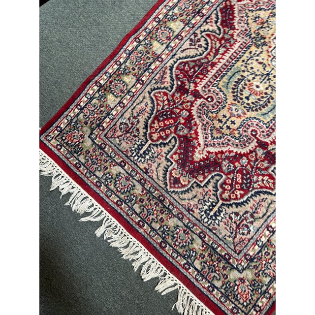 2ft 11in × 5ft 2in Kashmir Silk Area Rug For Sale - Image 10 of 12
