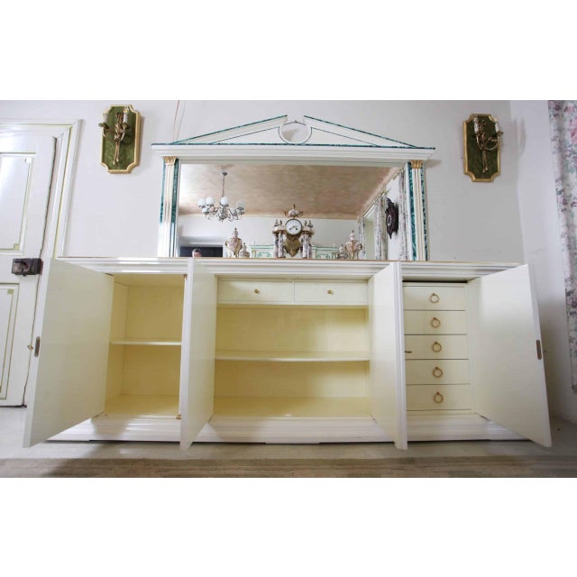 2000 - 2009 Italian Dining Table, Chairs and Cupboard from Colombo Mobili, Set of 12 For Sale - Image 5 of 10