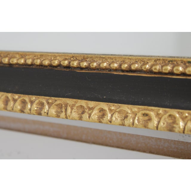 Friedman Brothers Neoclassical Black and Gold Gilt Wall Mirror For Sale In Philadelphia - Image 6 of 13