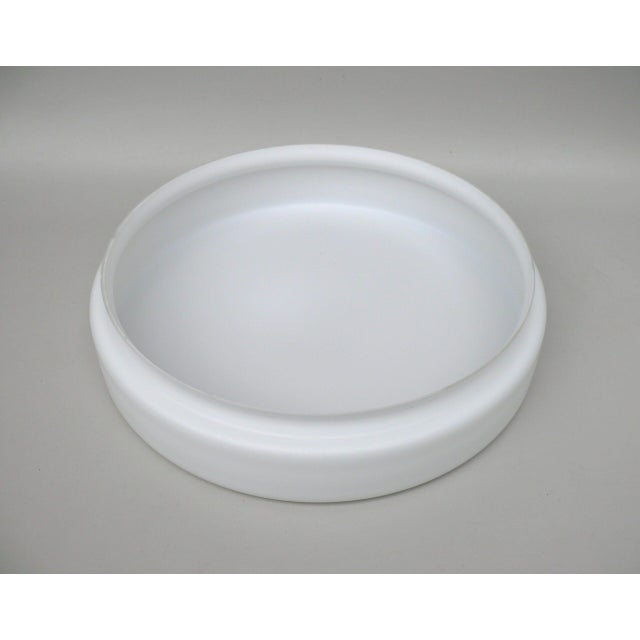 Vintage German Ceiling Light in Frosted Glass, 1960s For Sale - Image 10 of 18