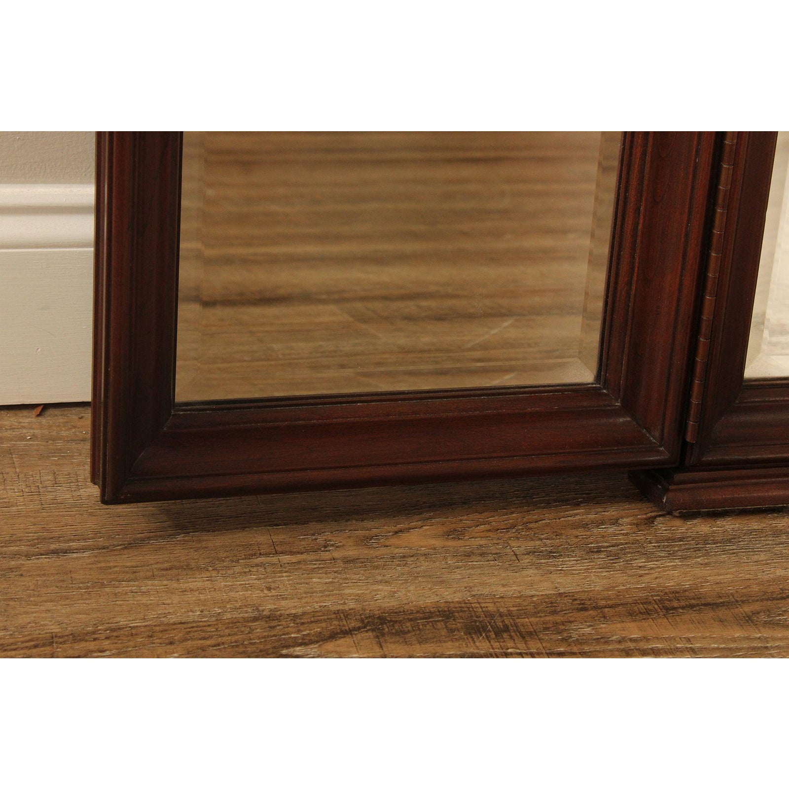Ethan Allen Georgian Court Cherry Trifold Mirror