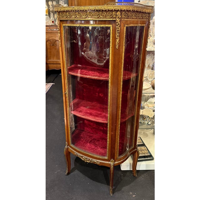 Wood Louis XVI Display Case For Sale - Image 7 of 7