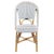 This charming blue and white chair is just as at home in a beach house, urban loft or charming row home with blue toile...