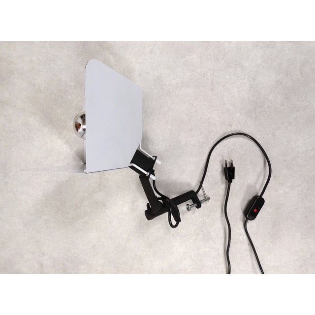 Black Triedro Clip Lamp by Joe Colombo for Stilnovo, 1980s For Sale - Image 8 of 14