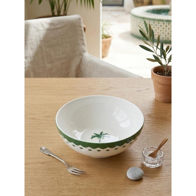 Anthropologie X Fern & Co. Palm Tree Stoneware Small Bowl For Sale - Image 11 of 12