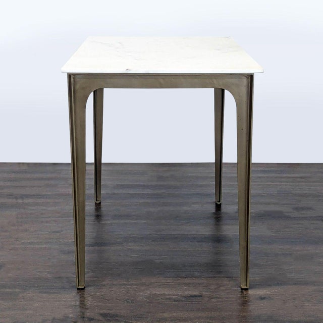 Industrial Cb2 Paradigm High Dining Table For Sale - Image 3 of 6