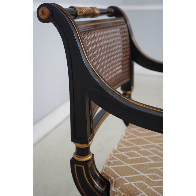 1990s Set of 4 Baker Neoclassical Regency Armchairs For Sale - Image 5 of 18