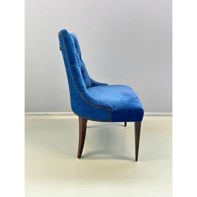 Blue Upholstered Chair from Baker, 2010s For Sale - Image 8 of 11