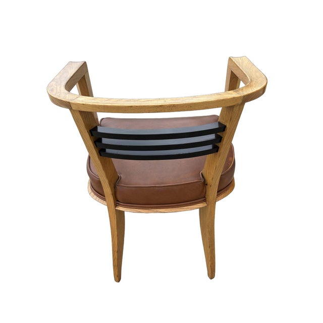 1920s Early Art Deco Modern White Oak Armchair in the Style Josef Hoffmann For Sale - Image 5 of 7