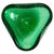 Murano Glass Triangular Green Bullicante Bowl by Seguso, Italy, 1960s For Sale - Image 10 of 10