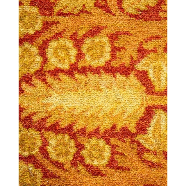 Traditional Mogul, One-of-a-Kind Hand-Knotted Area Rug in Orange, 6' 0" x 9' 1" For Sale - Image 3 of 8