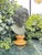 An exquisite Italian Grand Tour verdigris bronze bust titled “Eros as a Young Boy”, also known as a Mellephebe, after the...