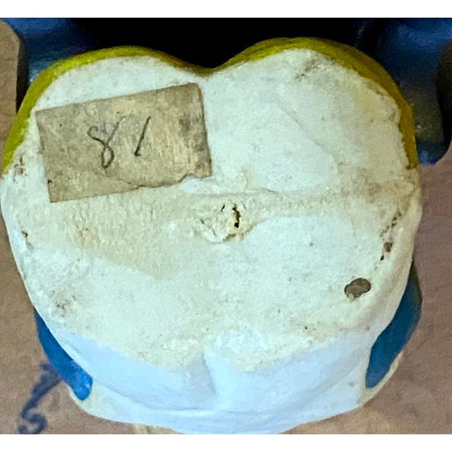 Antique Chinese Scholar or Immortal Bisque Figurine Worshiping, Kneeling Reading (Tao Scroll) For Sale - Image 12 of 18