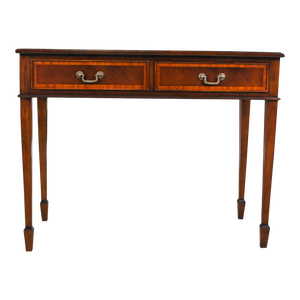 Traditional Style Mahogany Banded Desk
