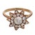 Victorian Early 20th Century Victorian Rose Cut Diamond 9k Yellow Gold Star Ring, Size 5.5 For Sale - Image 3 of 6