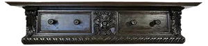 Antique Hat Hooks with Shelf