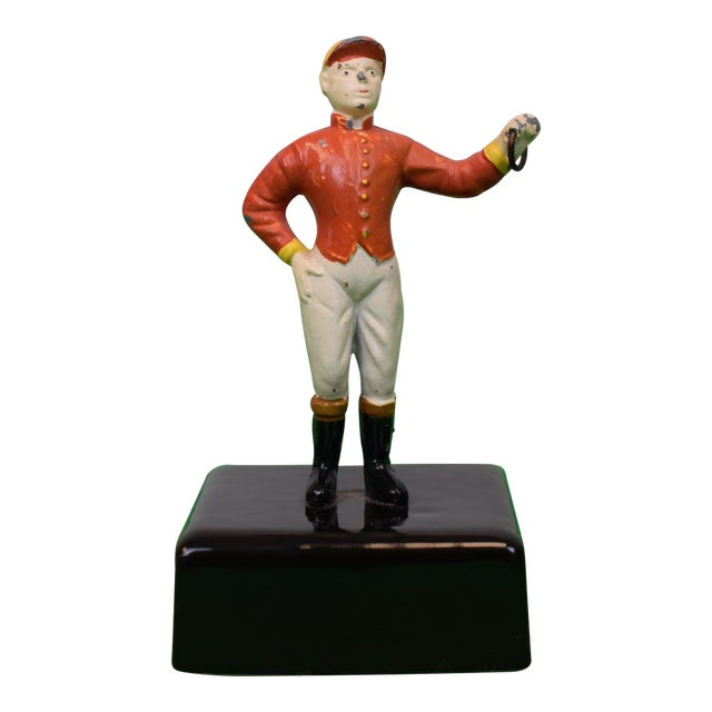 Mid 20th Century The "21 Club" Jockey Paperweight For Sale