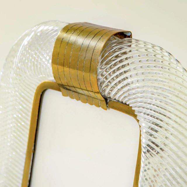 1950s Picture Frame in Murano Glass by Barovier & Toso, 1950s For Sale - Image 5 of 7