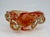 Red C.1960's Barovier E Toso Italian Murano Large Thick Red, With Gold Leaf Inclusions "Zebrati" Bowl For Sale - Image 8 of 18
