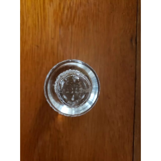 1980s Vintage Murano Style Art Glass Bullicante Controlled Bubbles Paperweight For Sale - Image 5 of 5