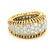 Modern Vintage 18k Gold Diamond Bombe Band Ring, Circa 1980s, Size 5.75 For Sale - Image 3 of 9