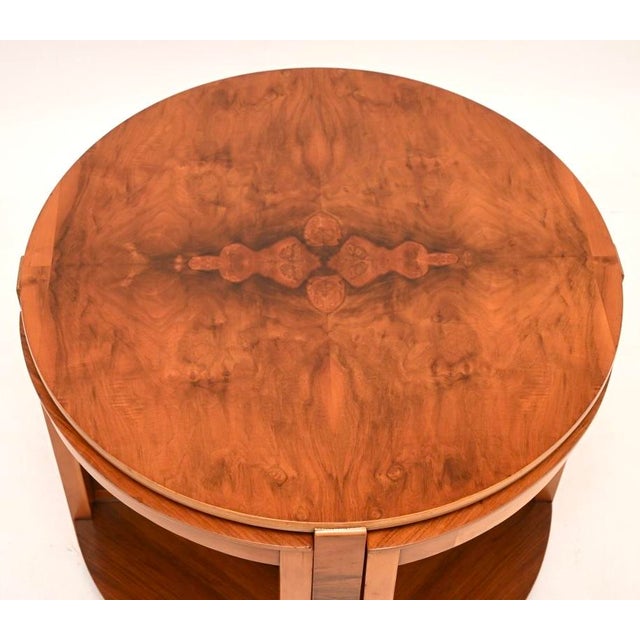 1930s Art Deco Nesting Tables in Figured Walnut, 1930, Set of 4 For Sale - Image 5 of 11
