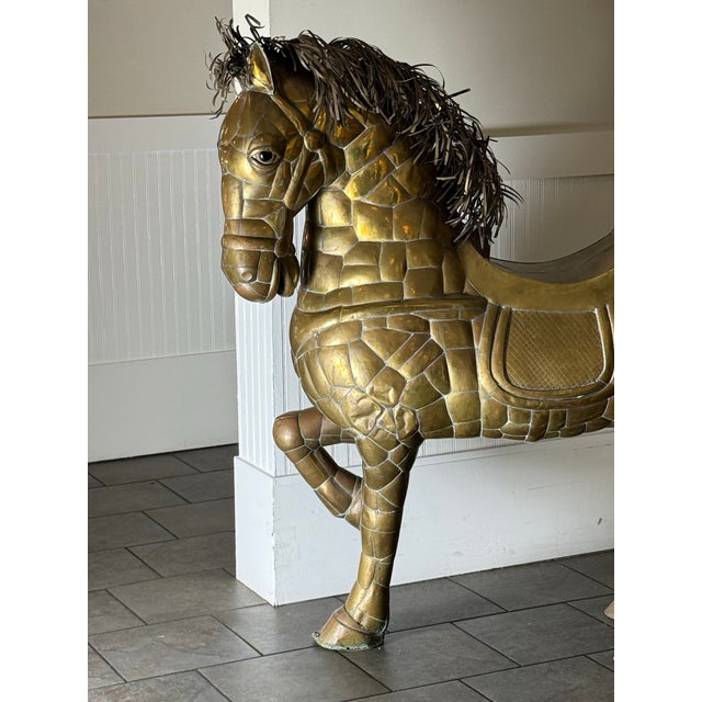 Sergio Bustamante 1970s Monumental Sergio Bustamonte Horse For Sale - Image 4 of 12