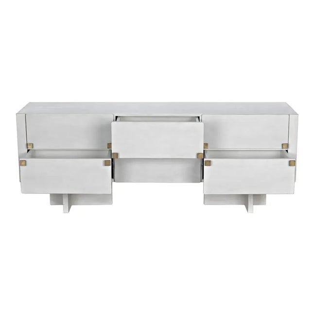 Not Yet Made - Made To Order NOIR Amidala Sideboard, White Wash For Sale - Image 5 of 5