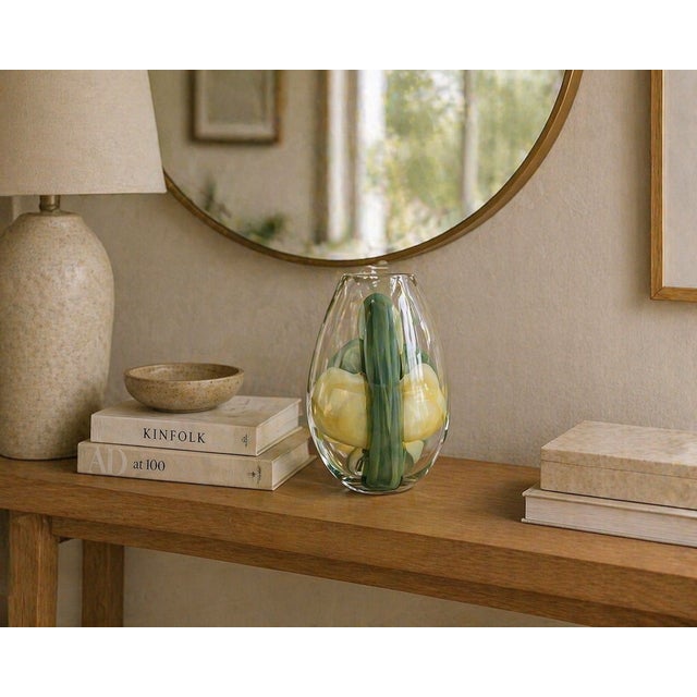 Glass Verdant Vase Small For Sale - Image 7 of 8