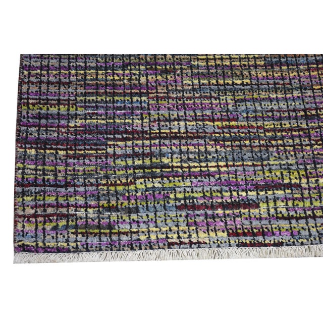 Moroccan Hand Knotted Azilal Rug With Soft Texture,9'x12'2" For Sale - Image 4 of 5