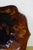 Brown Antique Ceramic Brown Glazed Scalloped Dish Tray Centerpiece Bowl Compote 11" For Sale - Image 8 of 10