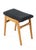 Vintage Ottoman in Solid Wood and Fabric For Sale - Image 6 of 11