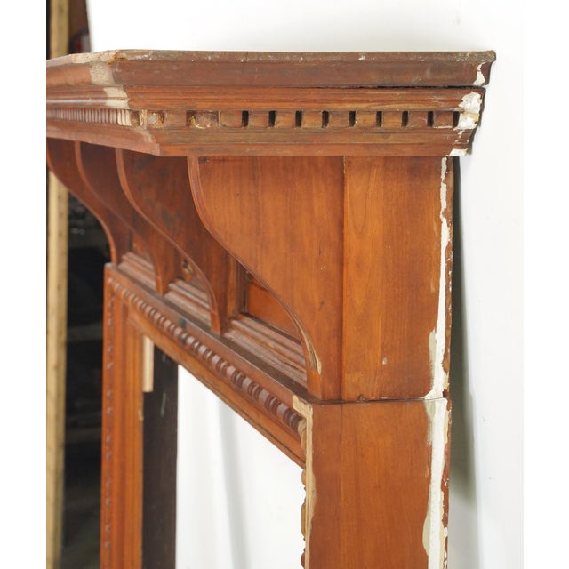 Early 20th Century Victorian Wooden Fireplace Mantel For Sale - Image 14 of 15