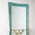 Blue 1940s Large Wall Mirror with Console and Etched Decor, Italy For Sale - Image 8 of 10