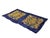 Textile Vintage Hand Embroidered Double Dragons Longevity Navy Blue Fabric Art For Sale - Image 7 of 8