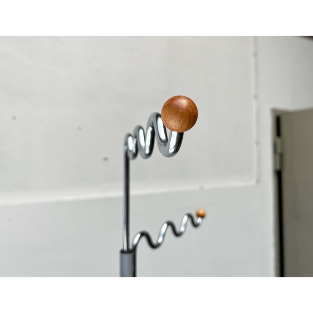 Postmodern German Gray Metal Coat Rack by Markus Börgens for D-Tec, 1980s For Sale - Image 4 of 18