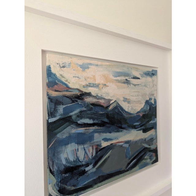 Paint Contemporary 'Chasing After the Wind' Original Modernist Abstract Acrylic Painting by British Artist Frances Daws, Framed For Sale - Image 7 of 9