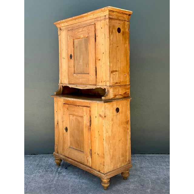 Vintage Primitive Knotty Pine Stacked Pantry For Sale - Image 11 of 12