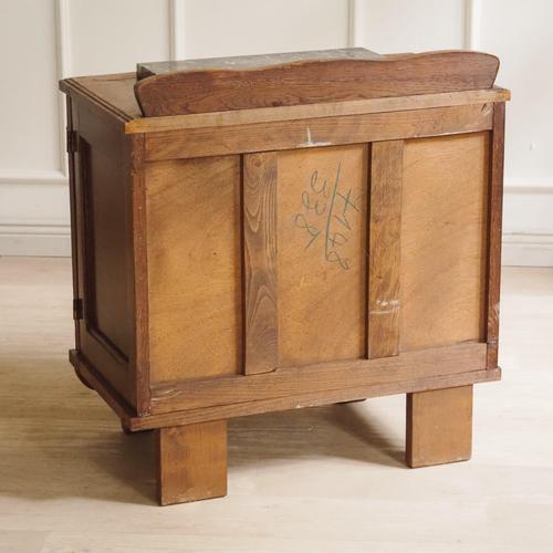 French Art Deco Bedside Table with Marble For Sale - Image 13 of 14