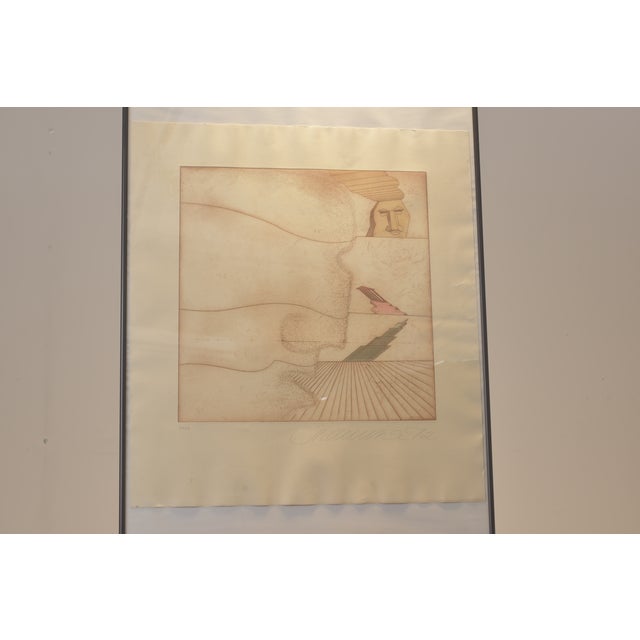 Stefan Wewerka, Drypoint Etchings, Hand-Colored, 1972, 7 Pieces, No. 51/55 For Sale - Image 18 of 18