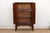 Asian Antique Painted Medallions Red Lacquer Tall Cabinet For Sale - Image 3 of 10