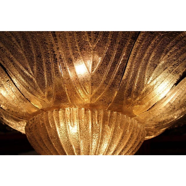 1970s Large Murano Glass Flowers Ceiling Lamps, 1970s, Set of 2 For Sale - Image 5 of 16