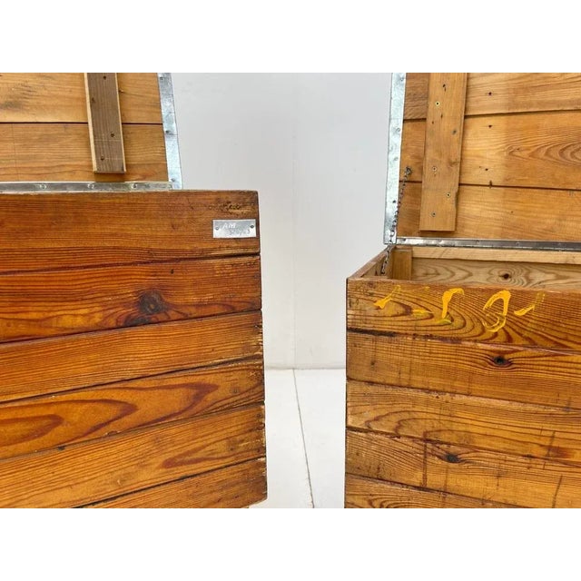 Vintage Industrial Nightstands, 1950s, Set of 2 For Sale - Image 6 of 13