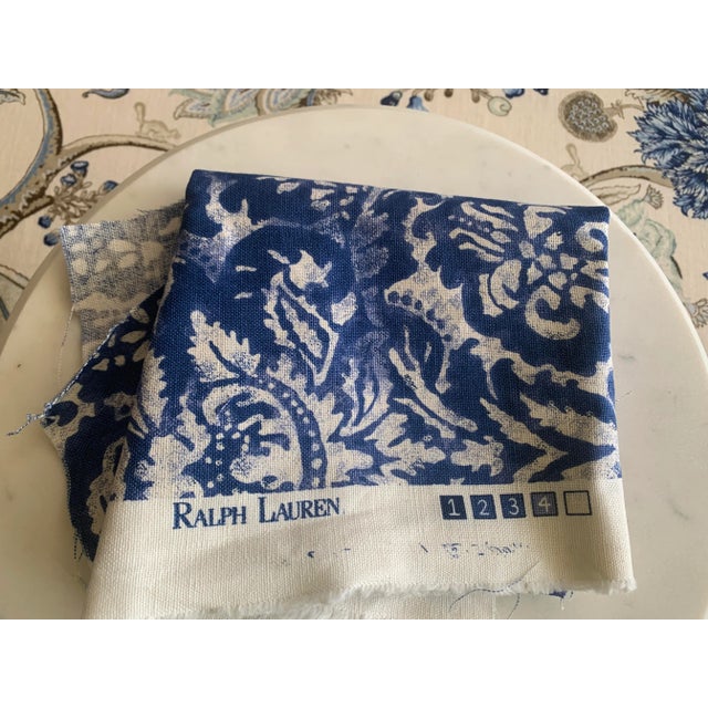 Vintage Ottoman or Bench Upholstered in Ralph Lauren For Sale - Image 11 of 12