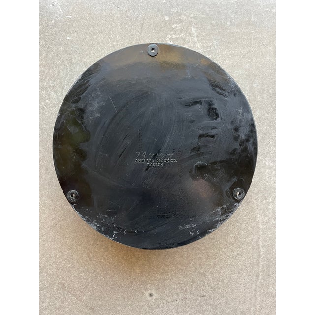 Black Vintage Us Govt Chelsea Ships Clock 24 Hour Navy Red Sweeping Hand 797177 For Sale - Image 8 of 11