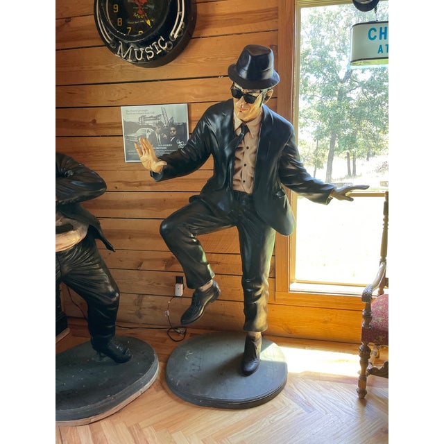 Plastic Life-Size, Jake and Elwood Blues Brothers Fiberglass Figures For Sale - Image 7 of 9