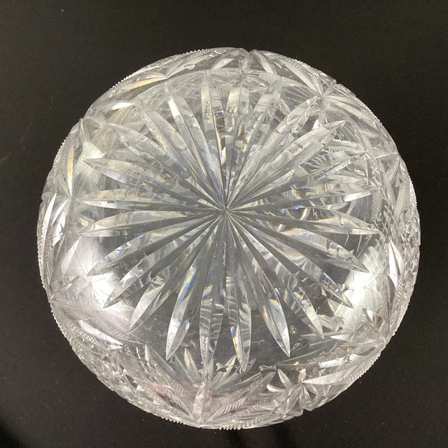 Late 19th Century Brilliant Period Cut Glass Carafe For Sale - Image 4 of 5