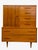 Mid-Century Modern Vintage Mid-Century Modern Bedroom Set - Gentleman's Chest Highboy & Sculpted Pull Credenza Dresser, 1960s, 2 Pieces For Sale - Image 3 of 9